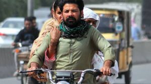 motorcyclist without helmet