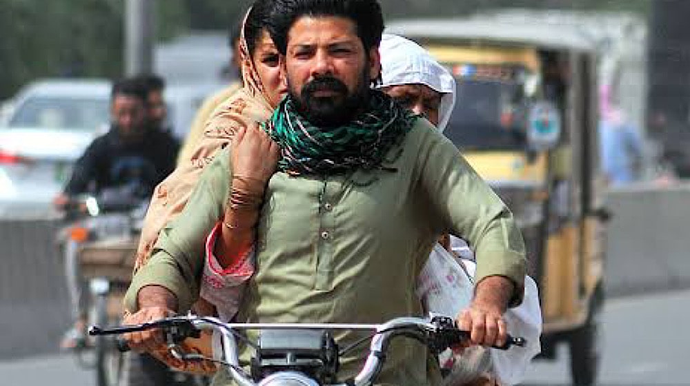 motorcyclist without helmet