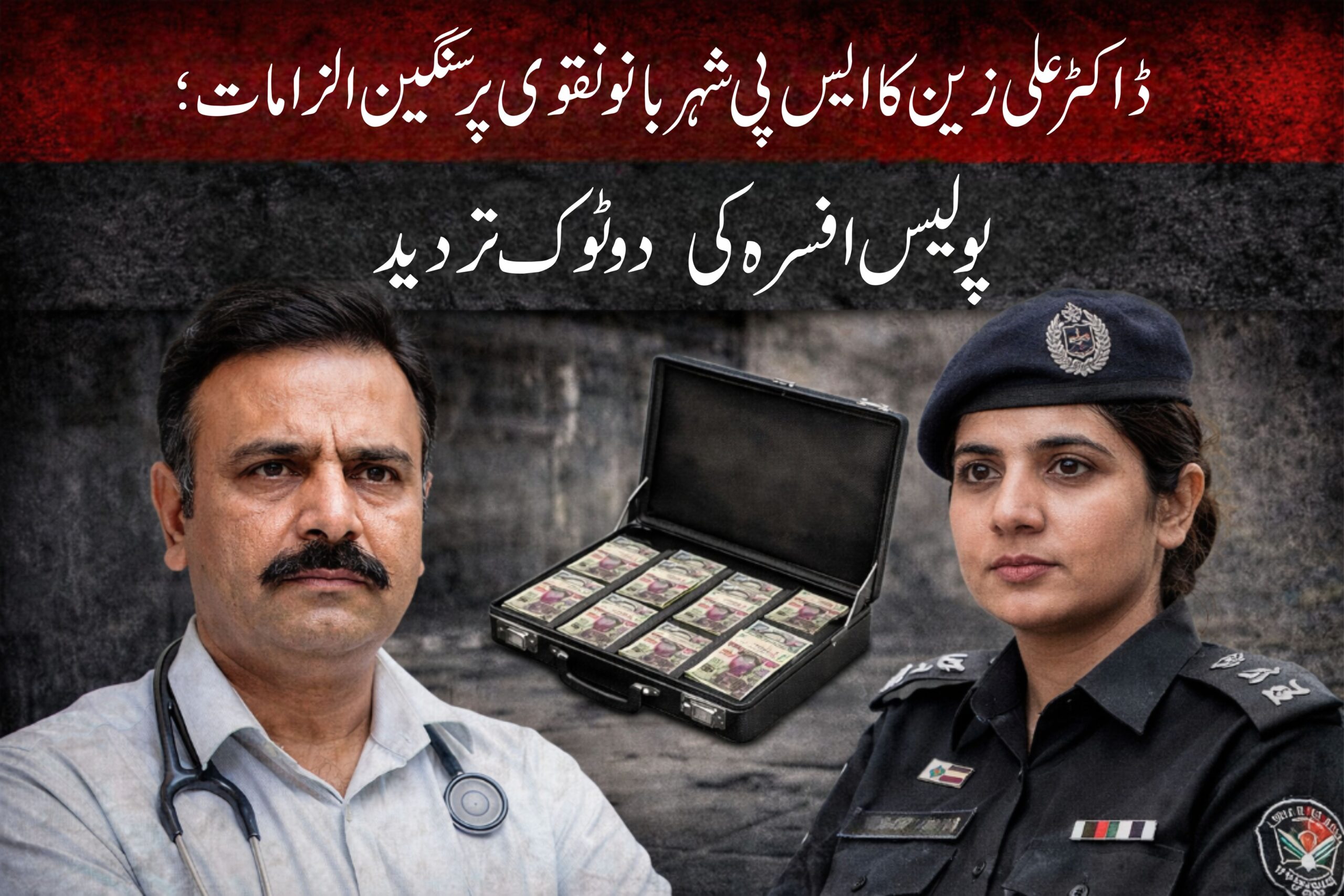ڈاکٹر علی زین کا ایس پی شہر بانو نقوی پر سنگین الزامات؛ پولیس افسرہ کی دوٹوک تردید