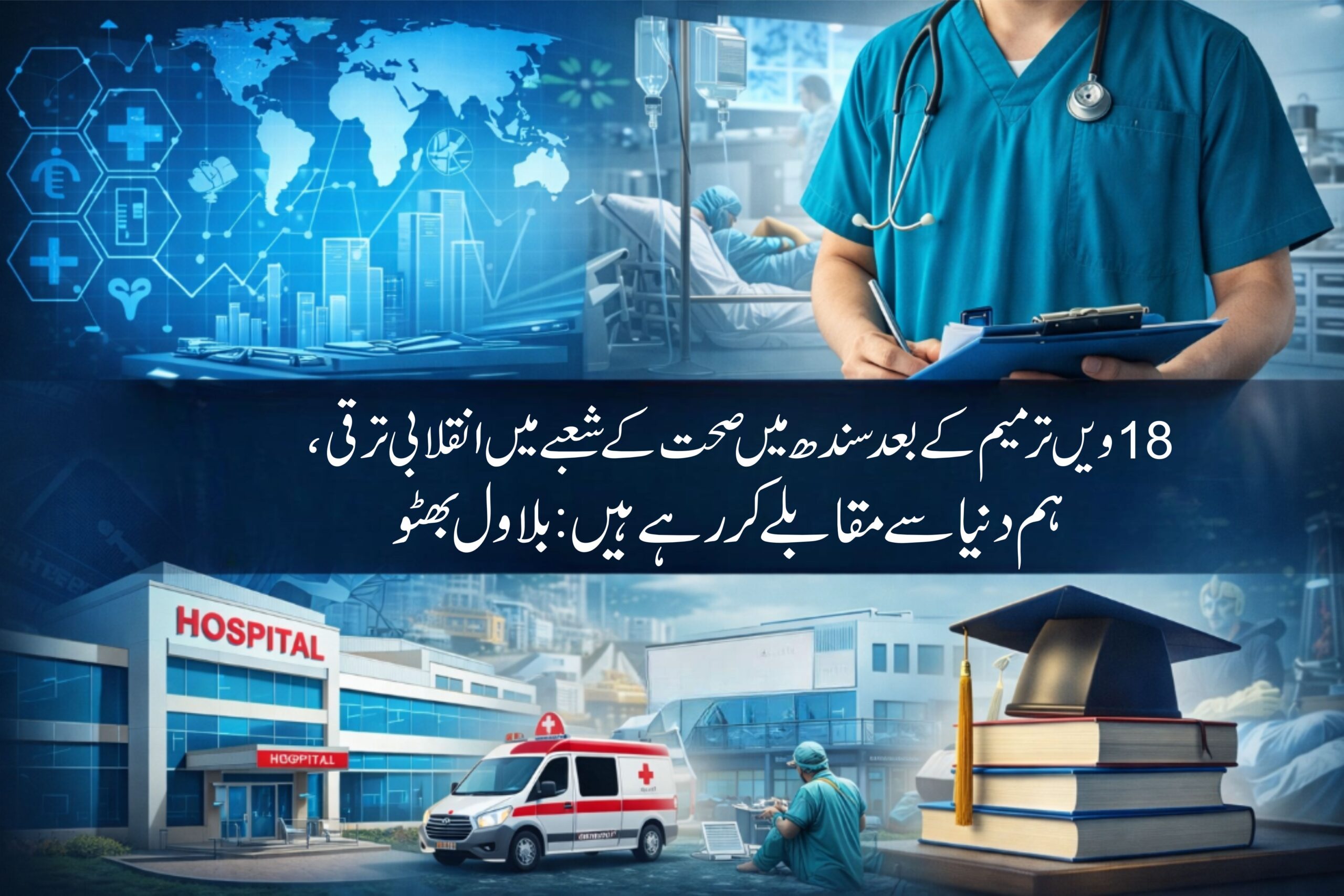 18ویں ترمیم کے بعد سندھ میں صحت کے شعبے میں انقلابی ترقی، ہم دنیا سے مقابلہ کر رہے ہیں: بلاول بھٹو