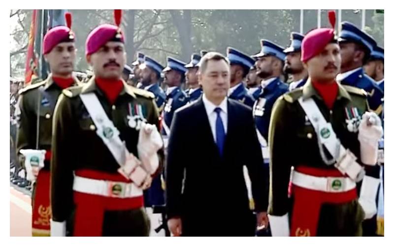 کرغز صدر کے اعزاز میں وزیراعظم ہاؤس میں شاندار استقبالیہ تقریب