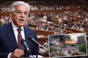 خواجہ آصف کا 18ویں ترمیم پر سخت وار، اختیارات کی نچلی سطح پر منتقلی نہ ہونے کو ڈھکوسلا قرار دے دیا