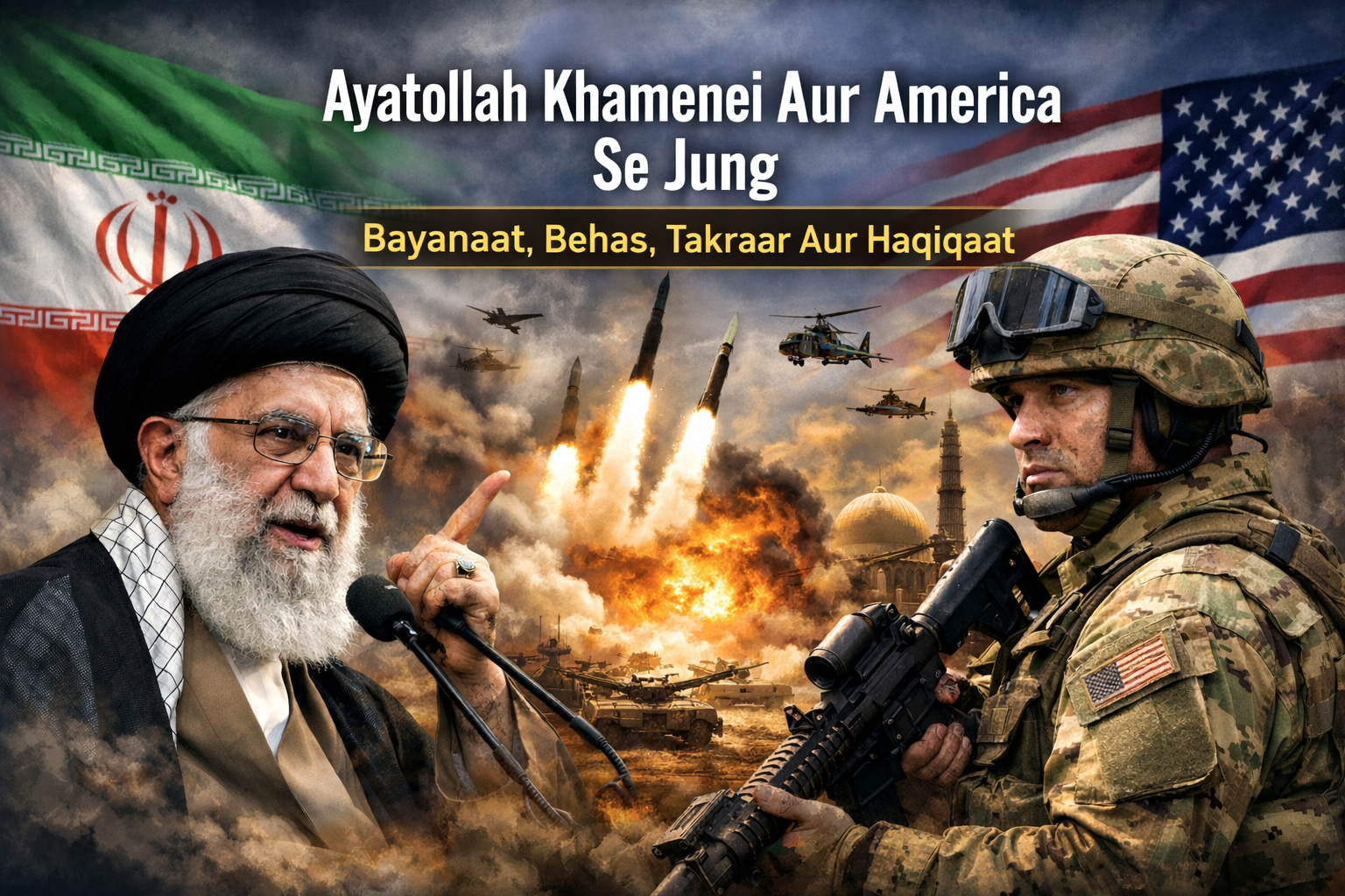 آیت اللہ خامنہ ای اور امریکا سے جنگ: بیانات، بحث، ٹکراؤ اور زمینی حقیقت