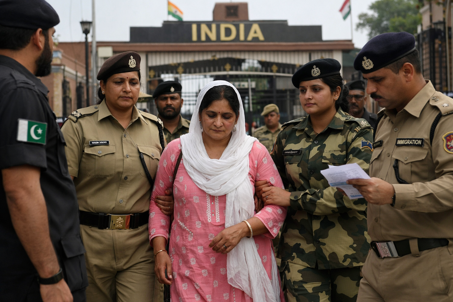 پسند کی شادی کرنے والی بھارتی خاتون سربجیت کور واہگہ بارڈر کے ذریعے بھارت روانہ