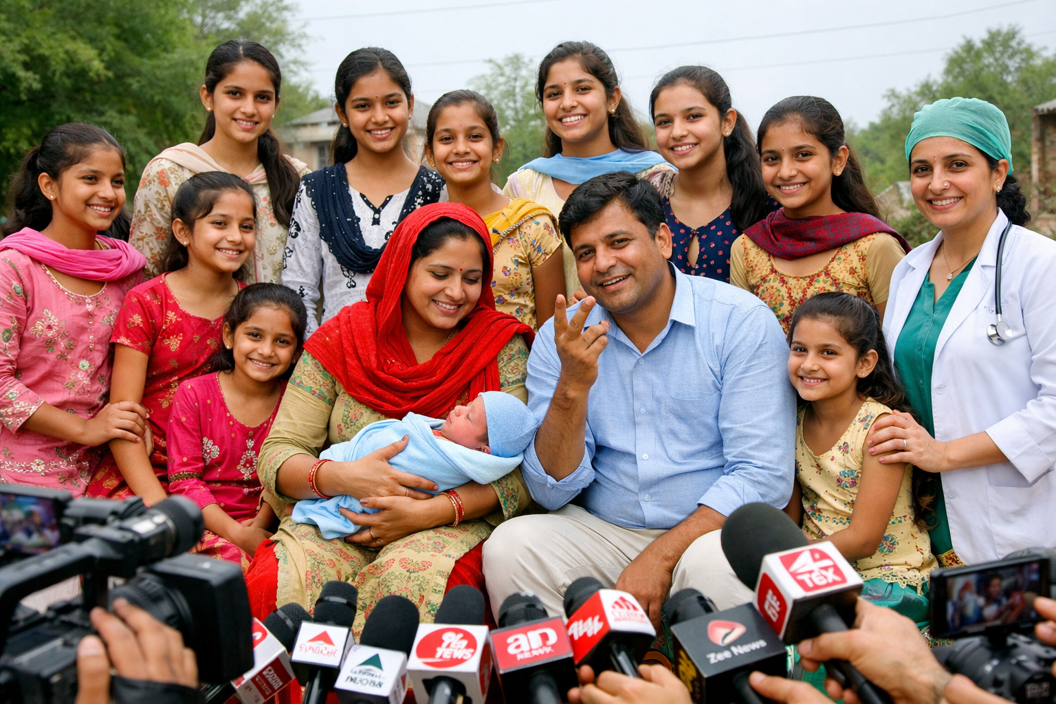 10 بیٹیوں کے بعد بھارتی جوڑے کو بیٹے کی خوشخبری