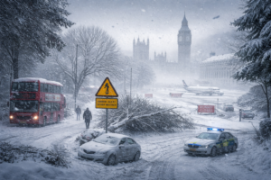 برطانیہ میں برفانی طوفان گوریٹی، ویسٹ مڈلینڈز میں دہائی کی شدید ترین برفباری