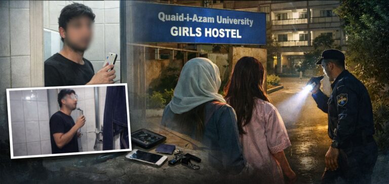 سیکیورٹی کی سنگین خلاف ورزی: نامعلوم شخص گرلز ہاسٹل میں داخل
