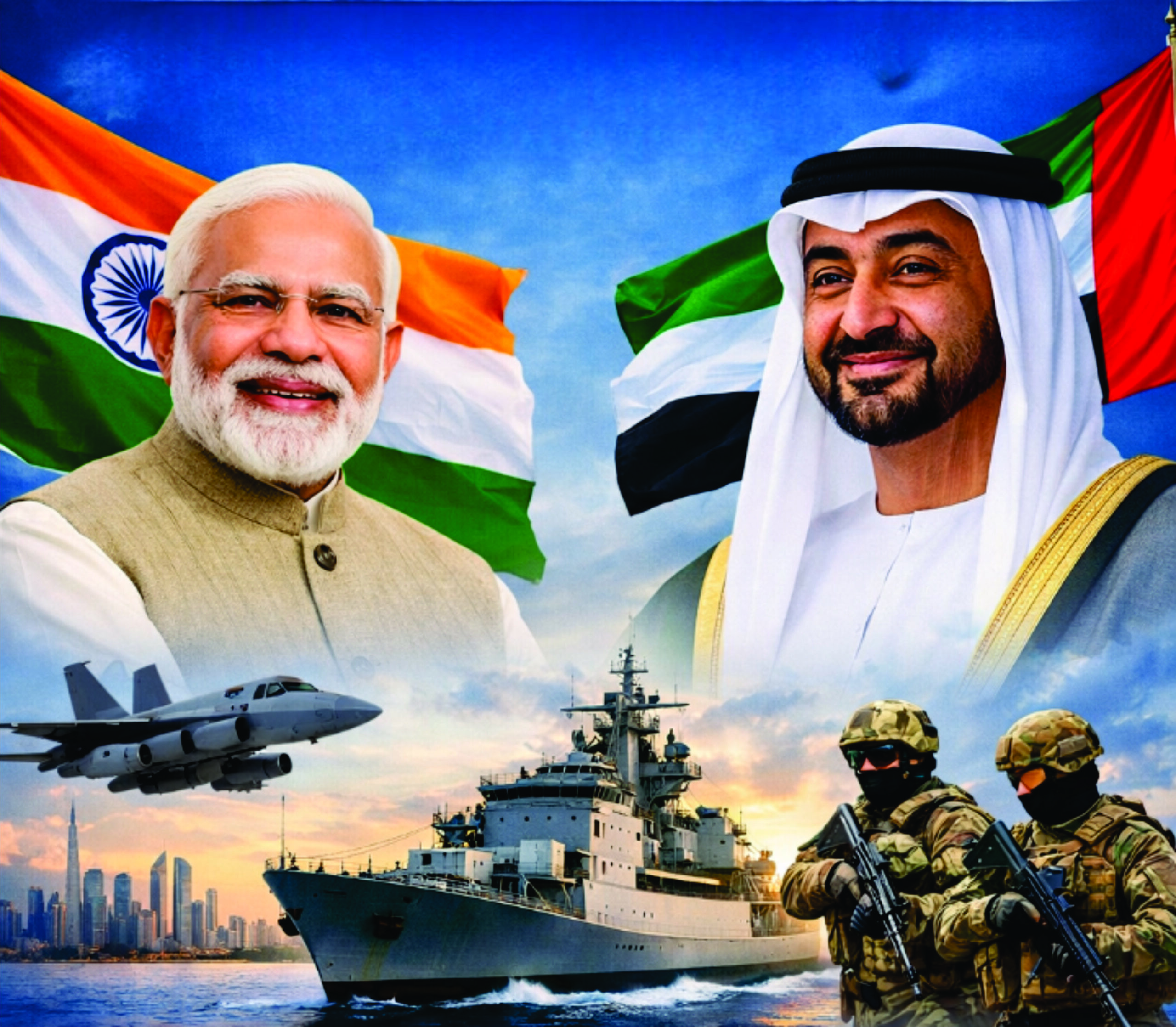 دفاعی تعاون: بھارت اور دبئی نے اسٹریٹجک شراکت داری کی پیش رفت کی