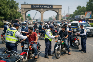 گوجرانوالہ میں ہیلمٹ مہم دوبارہ تیز