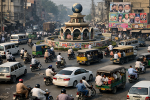 گوجرانوالہ: چوک بڑھتے جا رہے ہیں، ٹریفک کم کیوں نہیں ہو رہی؟