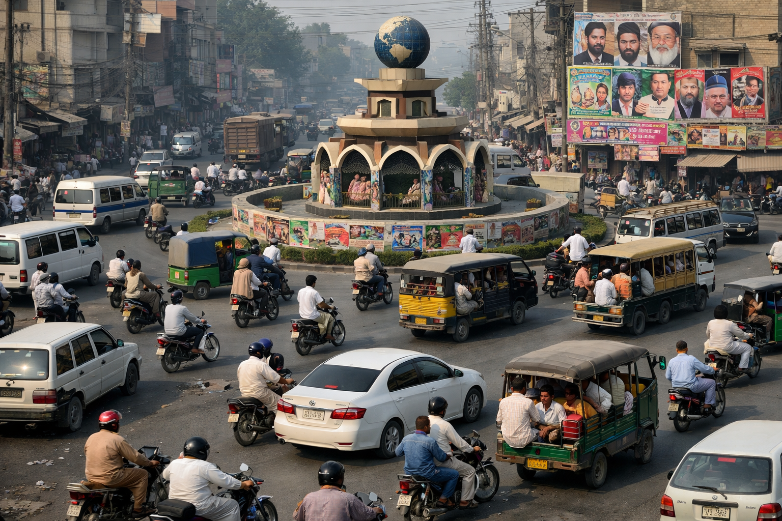 گوجرانوالہ: چوک بڑھتے جا رہے ہیں، ٹریفک کم کیوں نہیں ہو رہی؟