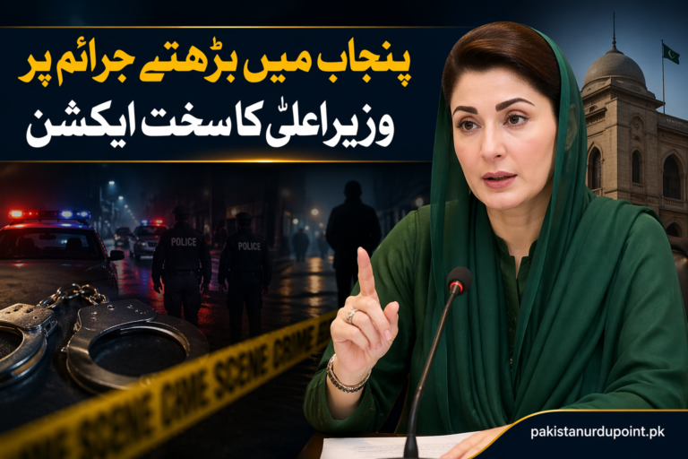 پنجاب میں بڑھتے جرائم پر وزیراعلیٰ کا سخت ایکشن