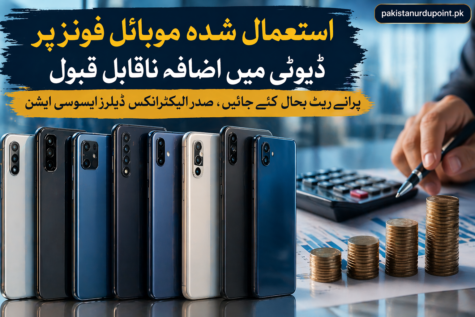 استعمال شدہ موبائل فونز پر ڈیوٹی میں اضافہ ناقابل قبول