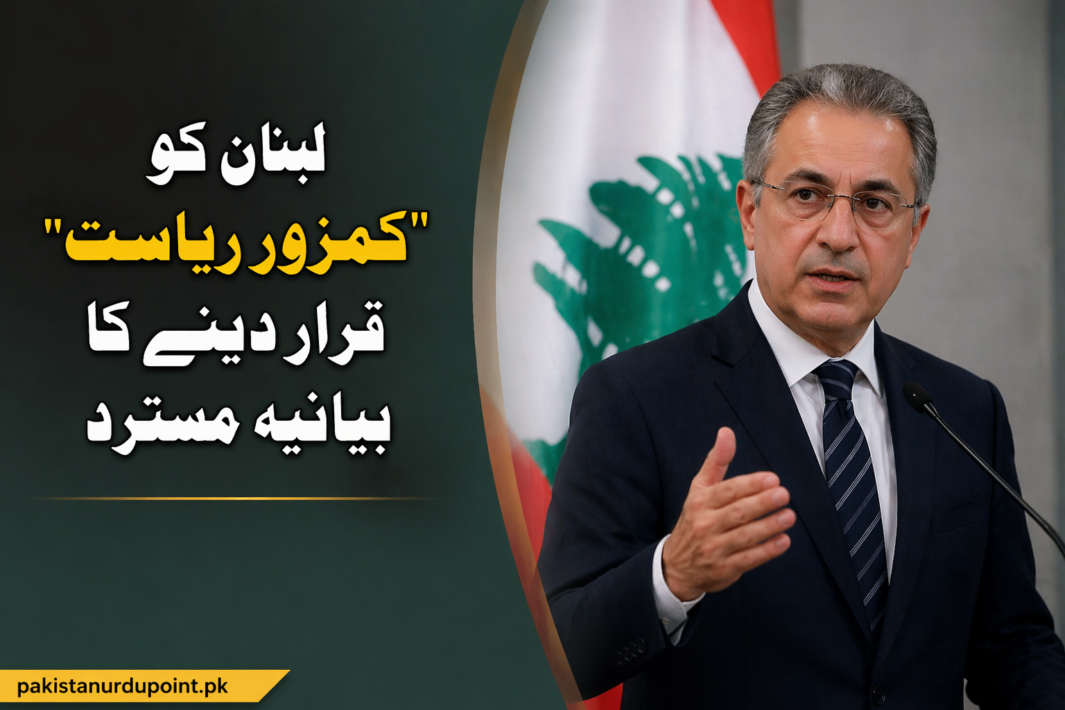 لبنان کو “کمزور ریاست” قرار دینے کا بیانیہ مسترد