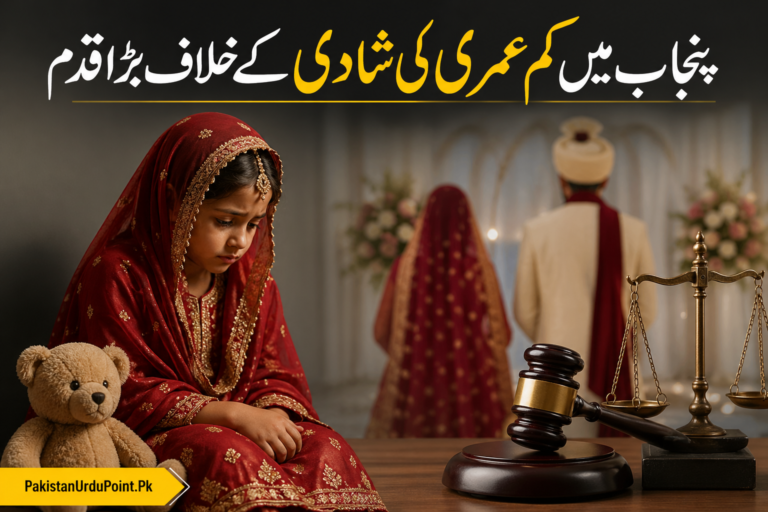 پنجاب میں کم عمری کی شادی کے خلاف بڑا قدم