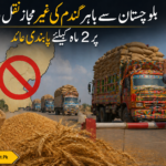 بلوچستان میں گندم کی نقل و حمل پر پابندی