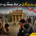 📉 غربت اور بے روزگاری میں اضافے کا خدشہ