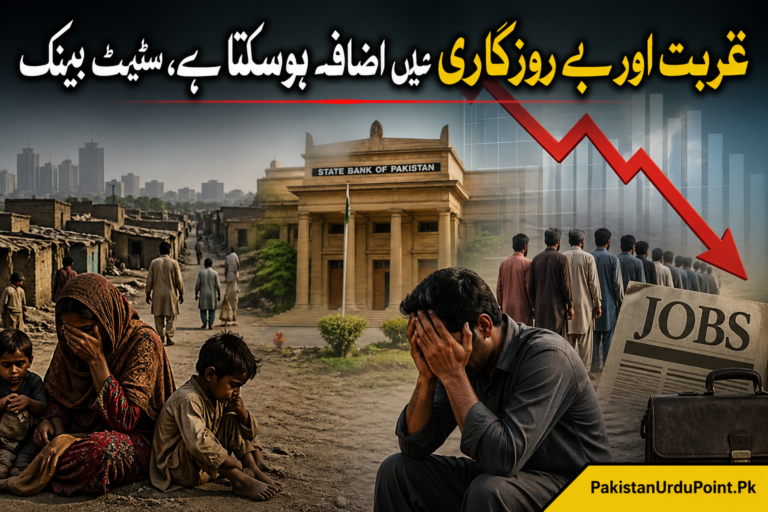 📉 غربت اور بے روزگاری میں اضافے کا خدشہ
