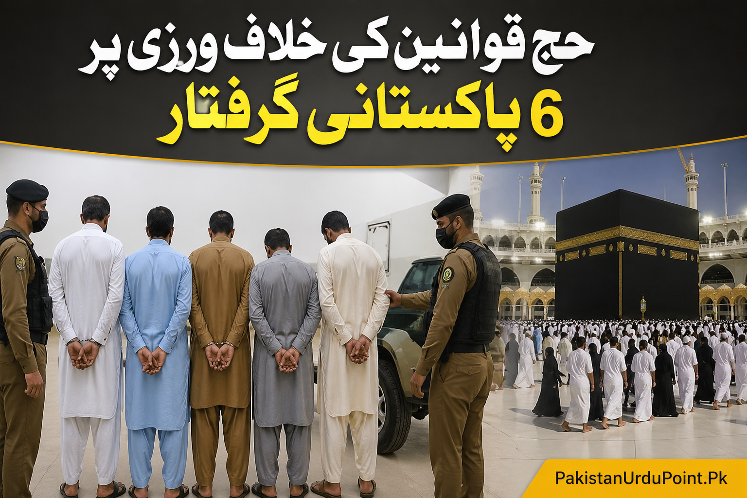 حج قوانین کی خلاف ورزی پر 6 پاکستانی گرفتار
