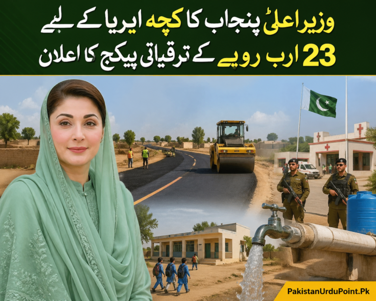 وزیراعلیٰ پنجاب کا کچہ ایریا کی ترقی کے لیے بڑا اقدام