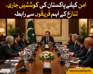 امن کیلئے پاکستان کی کوششیں جاری، تنازع کے اہم فریقوں سے رابطہ