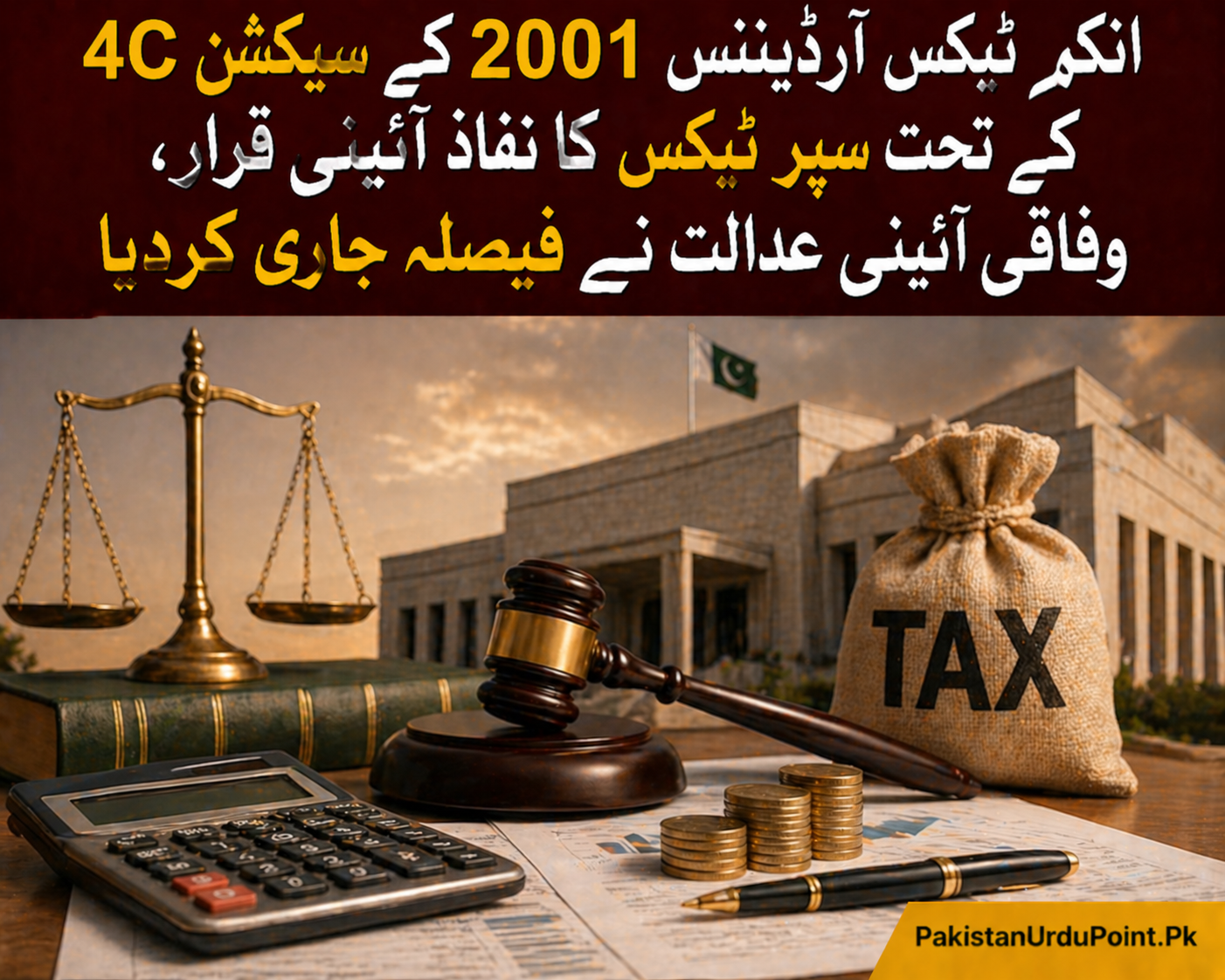سیکشن 4C کے تحت سپر ٹیکس کا نفاذ آئینی قرار، وفاقی آئینی عدالت کا فیصلہ