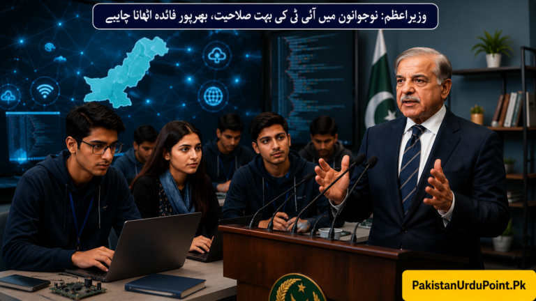 پاکستانی نوجوانوں میں آئی ٹی کی بہت صلاحیت ہے، بھرپور فائدہ اٹھانا چاہئے، وزیراعظم