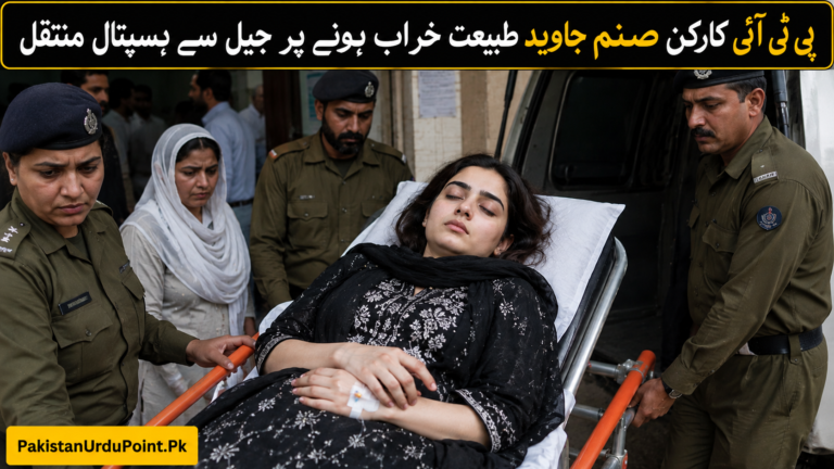 پی ٹی آئی کارکن صنم جاوید طبیعت خراب ہونے پر جیل سے ہسپتال منتقل