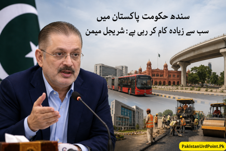 سندھ حکومت ملک میں سب سے زیادہ کام کر رہی ہے، شرجیل میمن