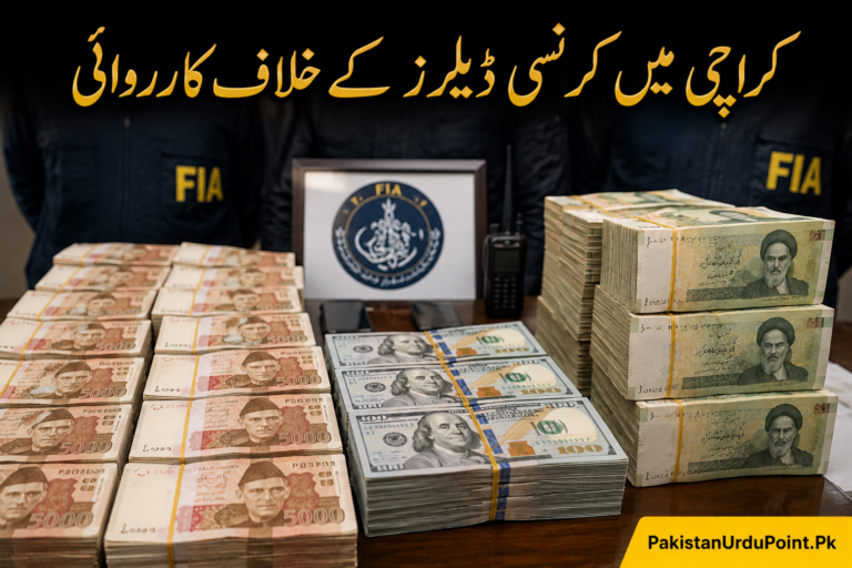 ایف آئی اے کی کراچی میں غیر قانونی کرنسی ڈیلرز کے خلاف بڑی کارروائی