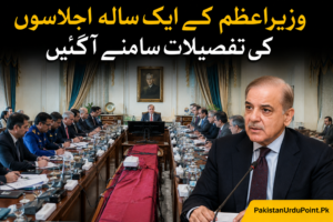 وزیراعظم کے ایک سالہ اجلاسوں کی تفصیلات سامنے آگئیں