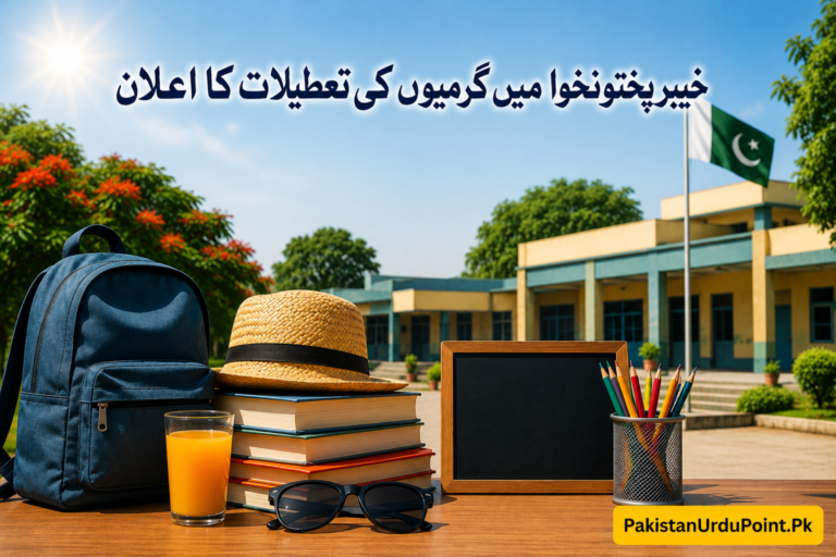 خیبرپختونخوا میں گرمیوں کی تعطیلات کا اعلان