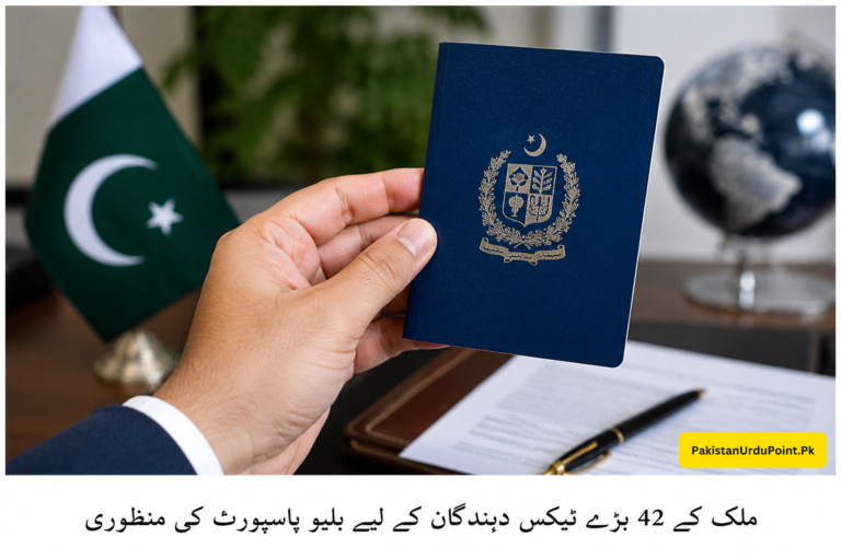 بڑے ٹیکس دہندگان کے لیے بلیو پاسپورٹ کی منظوری