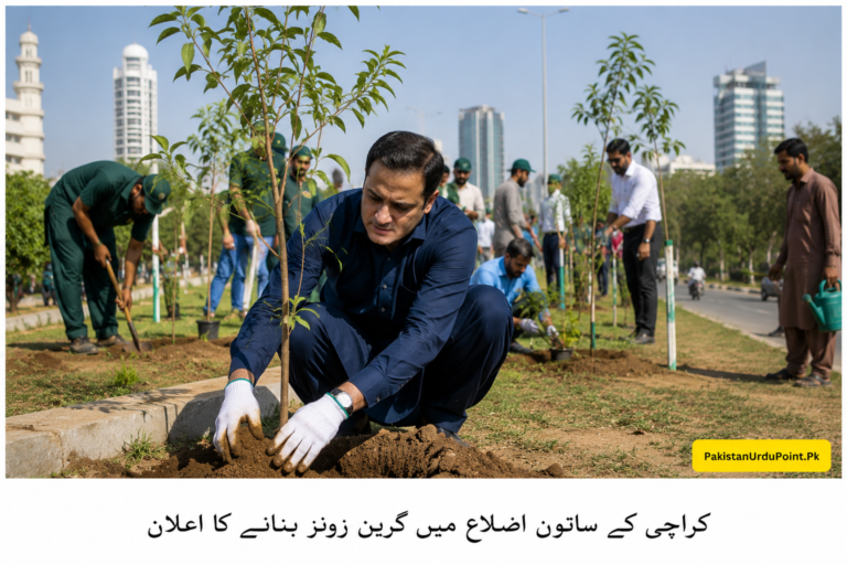 کراچی میں گرین زونز بنانے کا اعلان