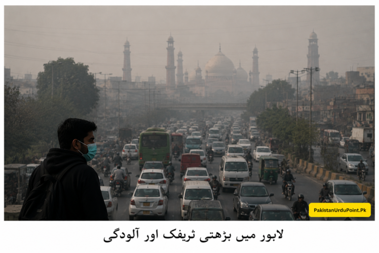 لاہور میں ٹریفک اور آلودگی میں اضافہ