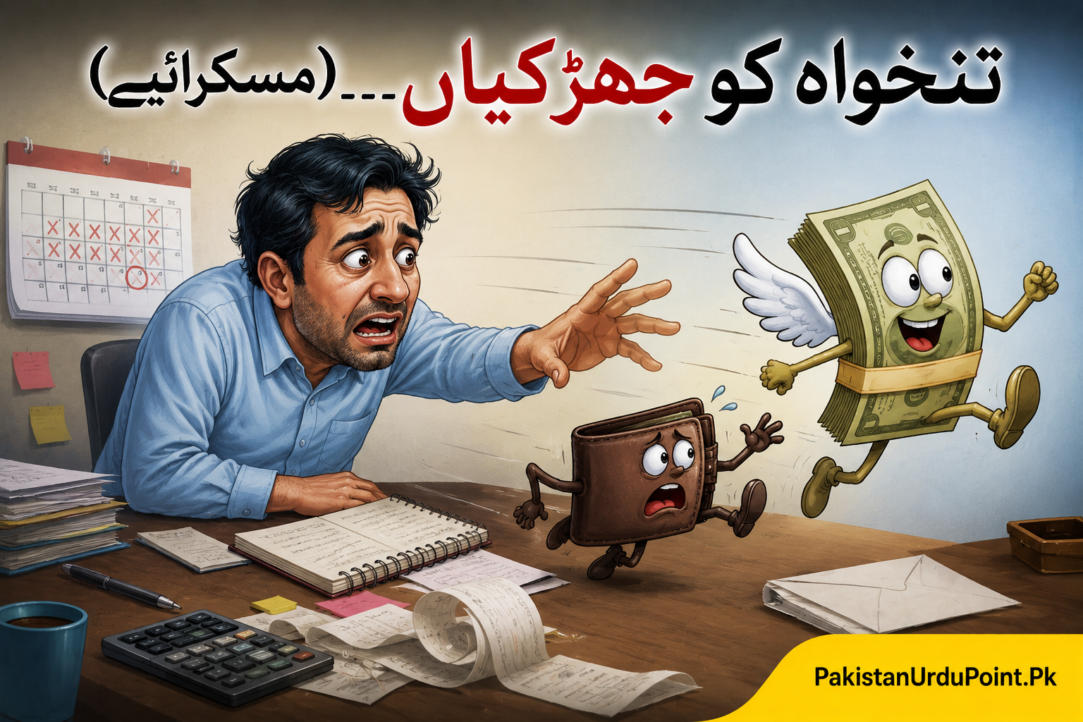 تنخواہ کو جھڑکیاں ۔۔۔ (مسکرائیے)