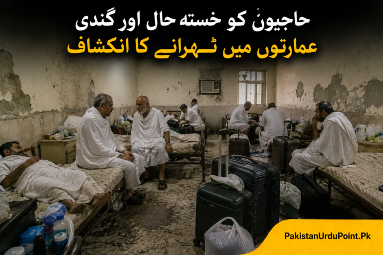 حاجیوں کو خستہ حال عمارتوں میں ٹھہرانے کا انکشاف