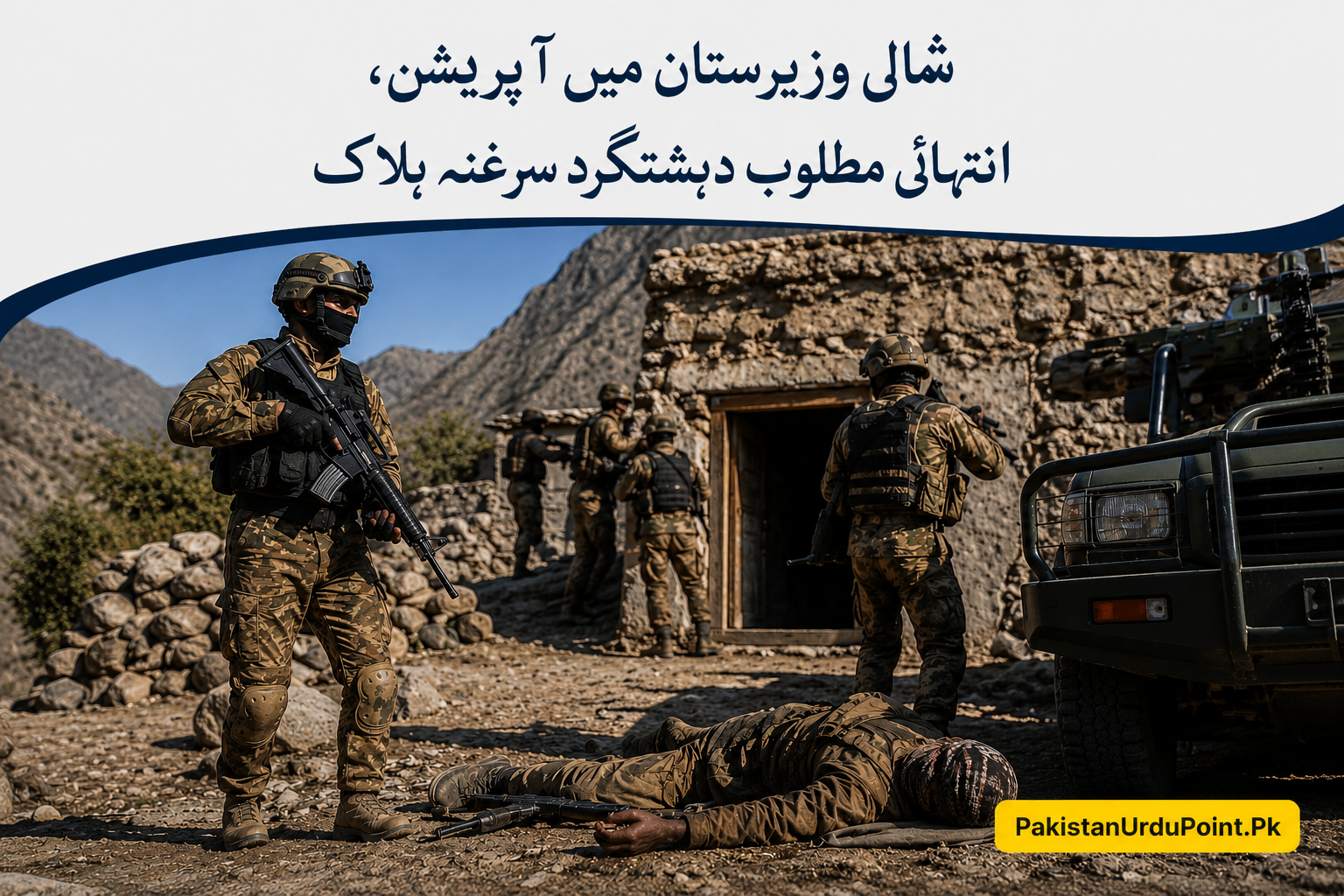شمالی وزیرستان آپریشن میں مطلوب دہشتگرد سرغنہ ہلاک