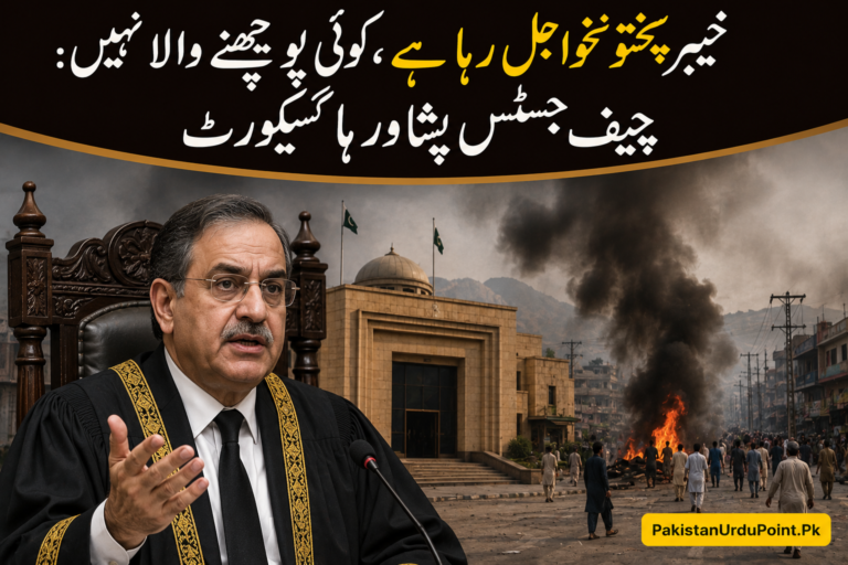خیبرپختونخوا میں حالات پر چیف جسٹس کا اظہارِ تشویش