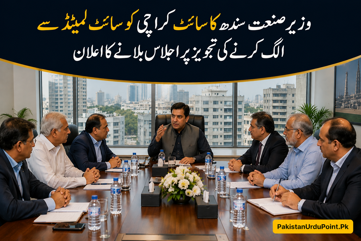 سائٹ کراچی سے متعلق اہم اجلاس بلانے کا اعلان