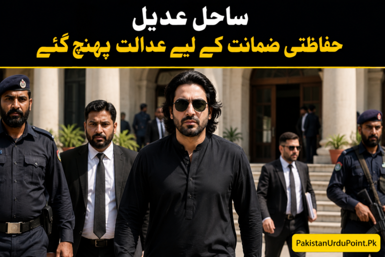 ساحل عدیل حفاظتی ضمانت کے لیے عدالت پہنچ گئے