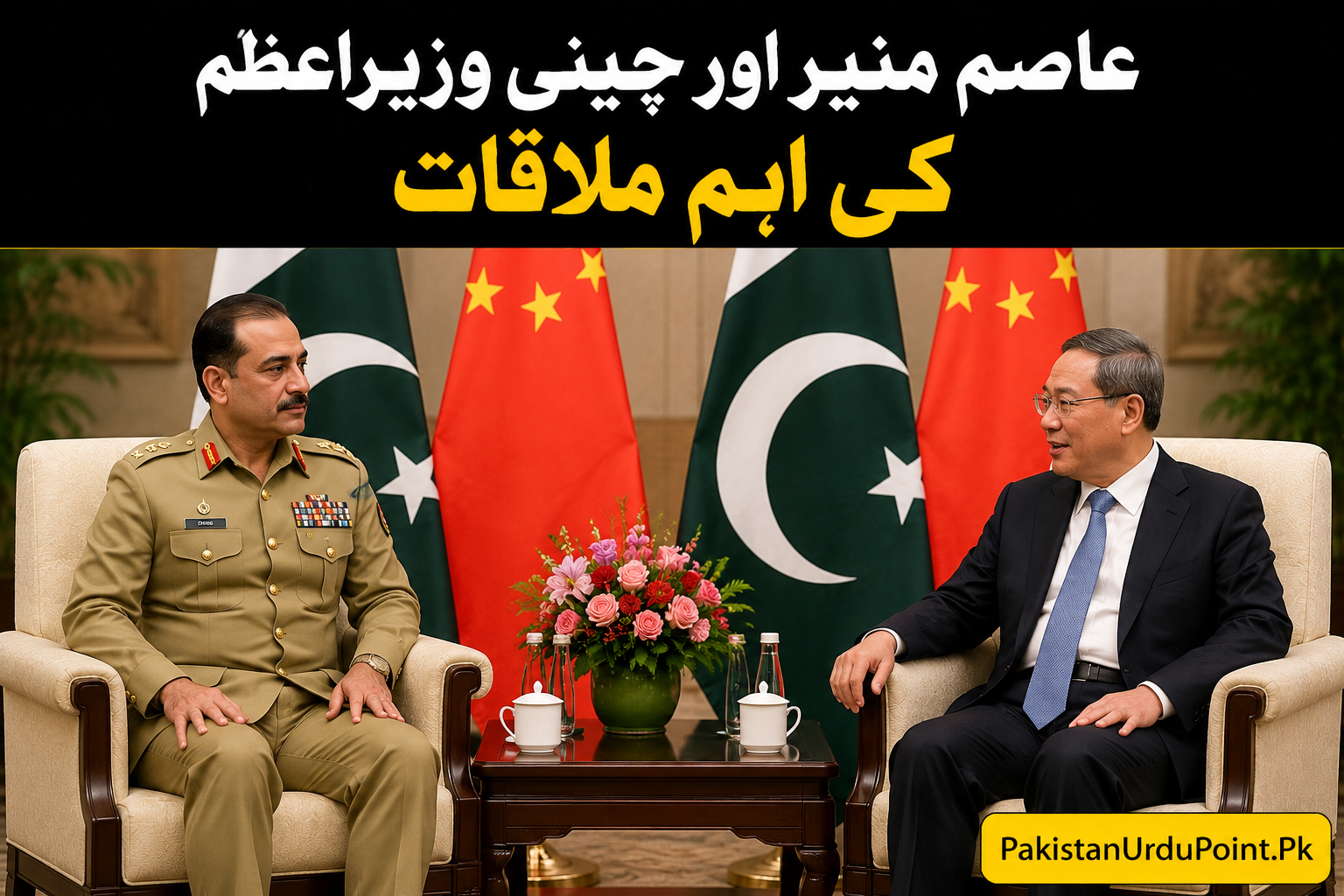 فیلڈ مارشل عاصم منیر کی چینی وزیراعظم سے ملاقات