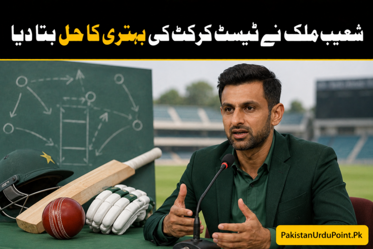 شعیب ملک نے ٹیسٹ کرکٹ کی بہتری کا حل بتا دیا