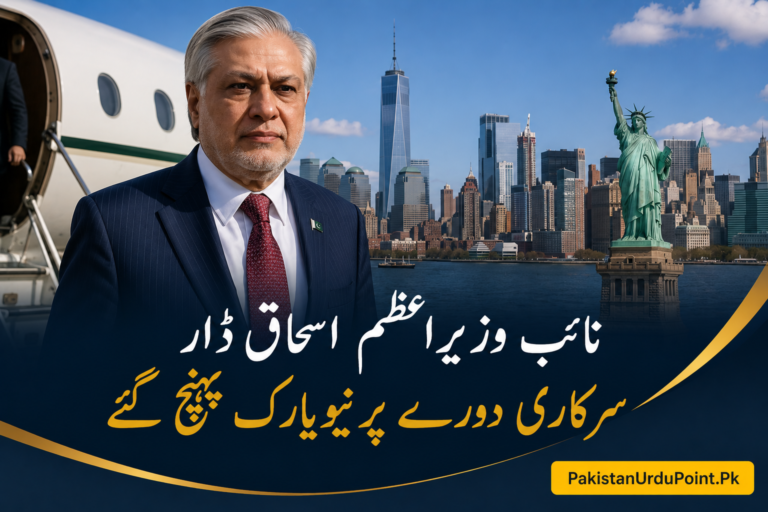 نائب وزیراعظم اسحاق ڈار سرکاری دورے پر نیویارک پہنچ گئے