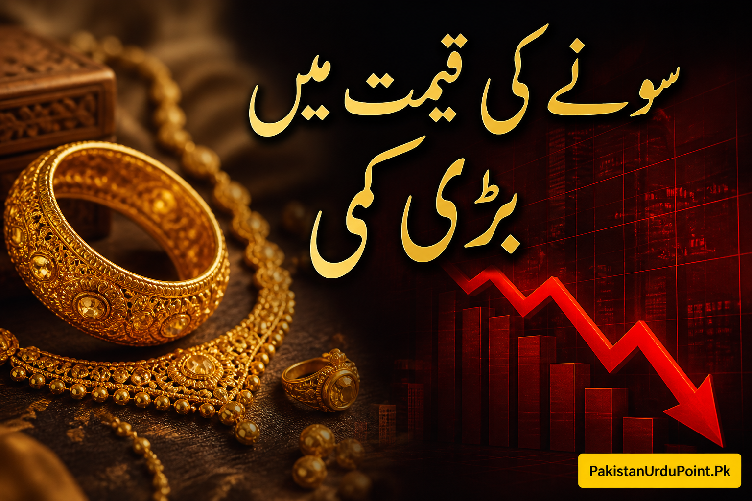 سونے کی قیمت میں بڑی کمی