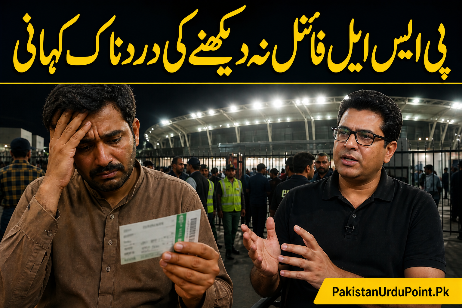 پی ایس ایل فائنل نہ دیکھنے کی دردناک کہانی