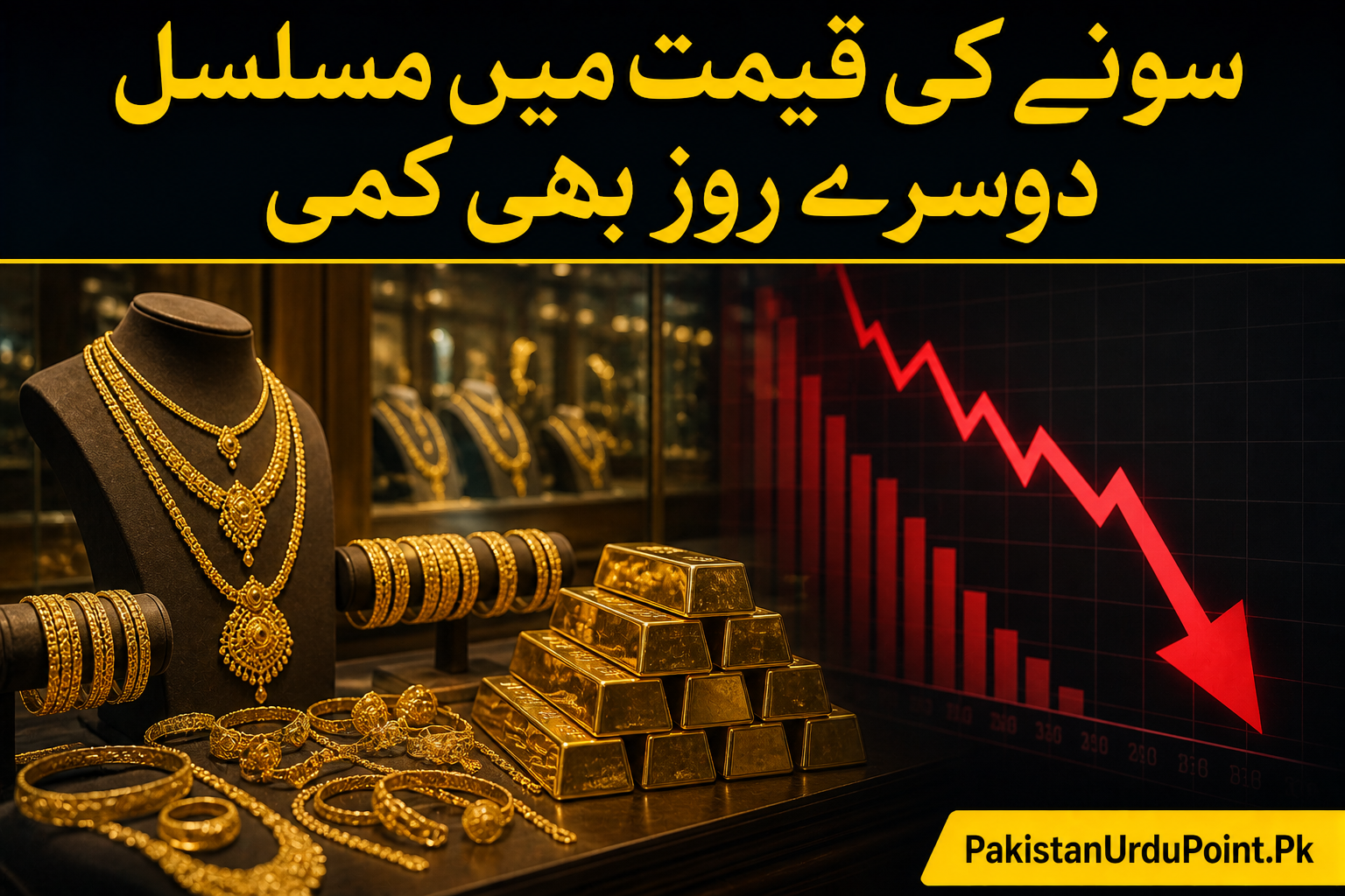 سونے کی قیمت میں کمی