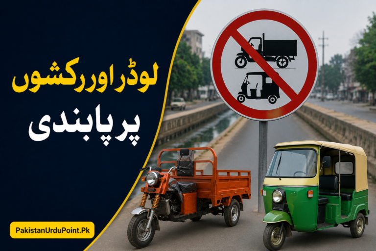 لوڈر اور رکشوں پر پابندی