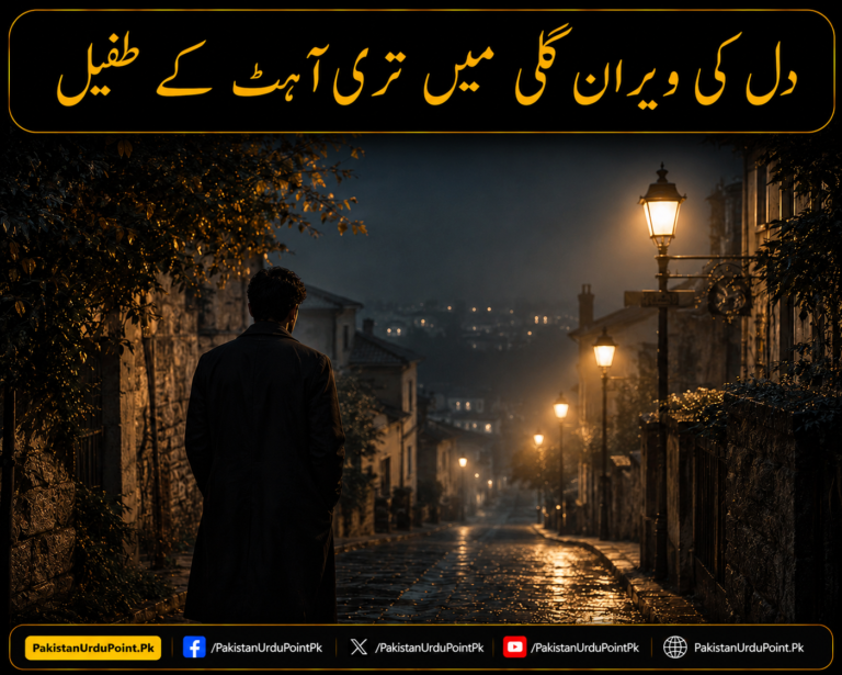 دل کی ویران گلی میں تری آہٹ کے طفیل
