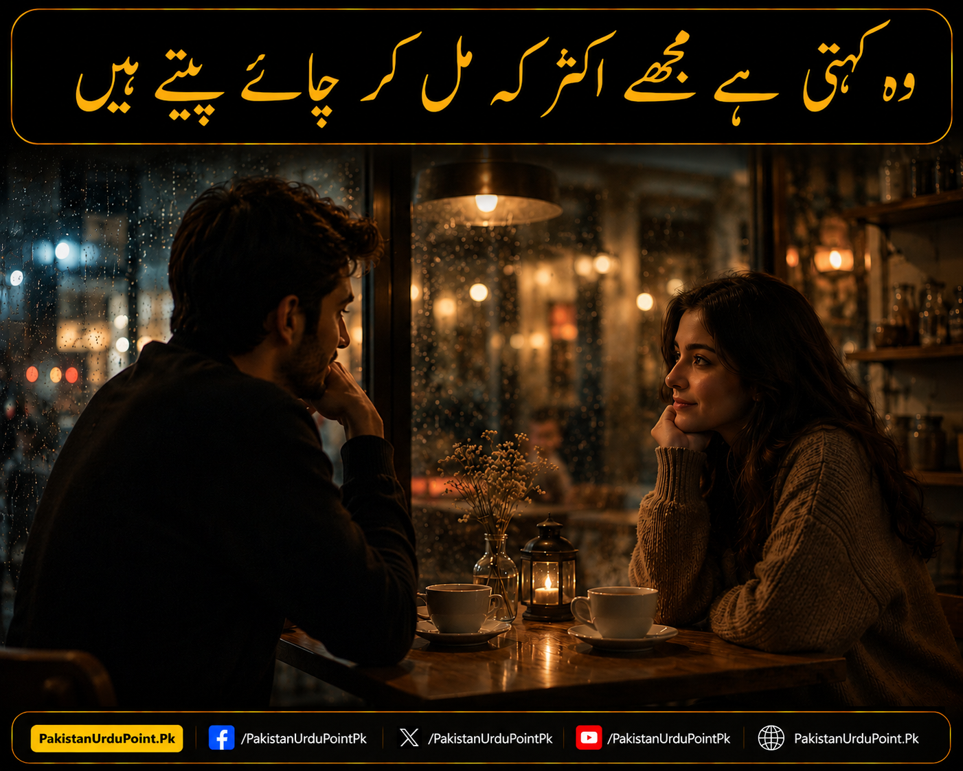 وہ کہتی ہے مجھے اکثر کہ مل کر چائے پیتے ہیں